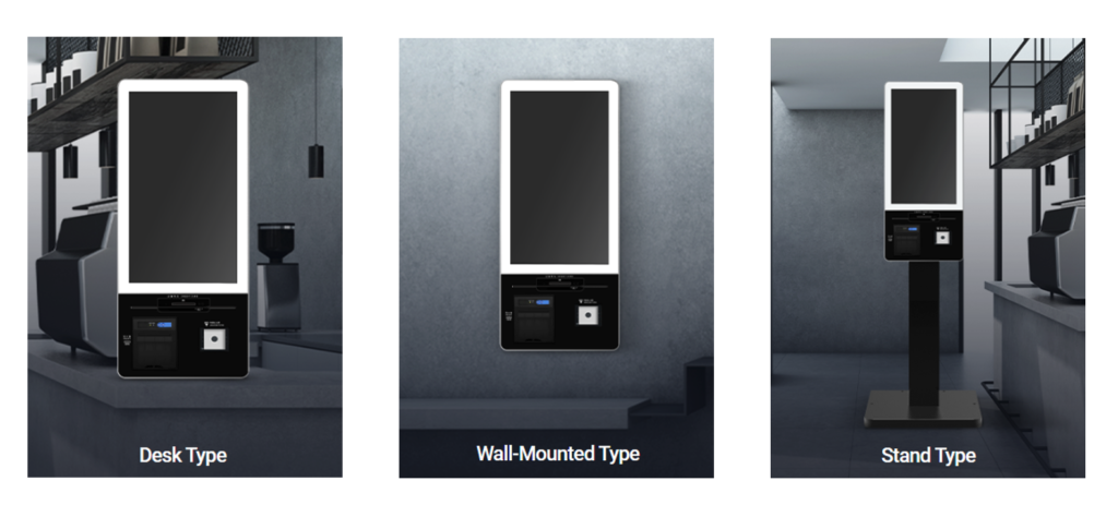 KIOSK端末Standタイプの設置タイプ